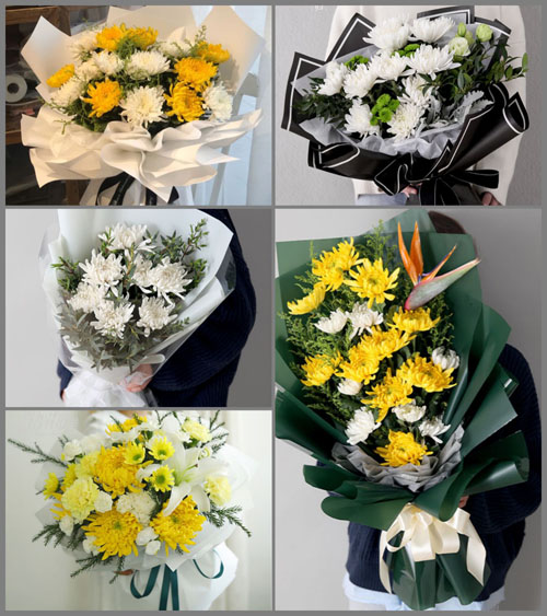 广东汕头市澄海区上华镇菊池村白事花束代送
